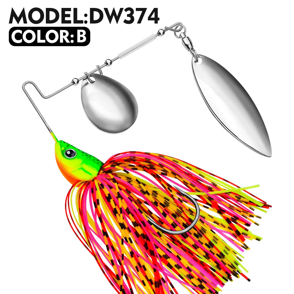 Sequin Lure Bait5Colorful Tassel Mustache Alloy10g15g20gFishing Gear