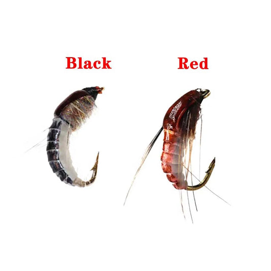 Hot Sea Fishing, River Fishing #10 real Nymph Flying Carp Fishing Artificial Insect Bait Fish Food Tools