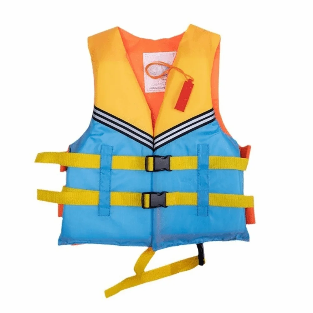 Survival Suit Large Buoyancy Life Vest Jacket with Whistle Adjustable Straps Marine Safety Vest Portable Swimming Vest Skiing