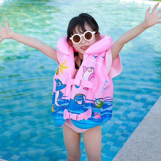 PVC Boating Life Vest Portable Inflatable Buoyancy Vest Wear-resistant Adjustable Webbing Safety Buckle for Swimming Sea Fishing