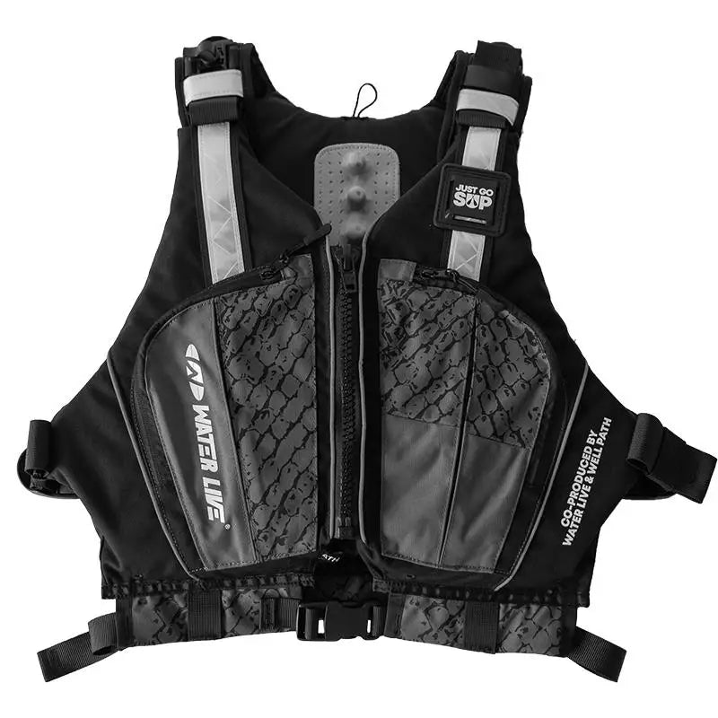 WATER LIVE Life Jacket Buoyancy Vest Safety for Water Sports Fishing Boating Drifting Swimming PVC Foam Chest Pack Adjustable