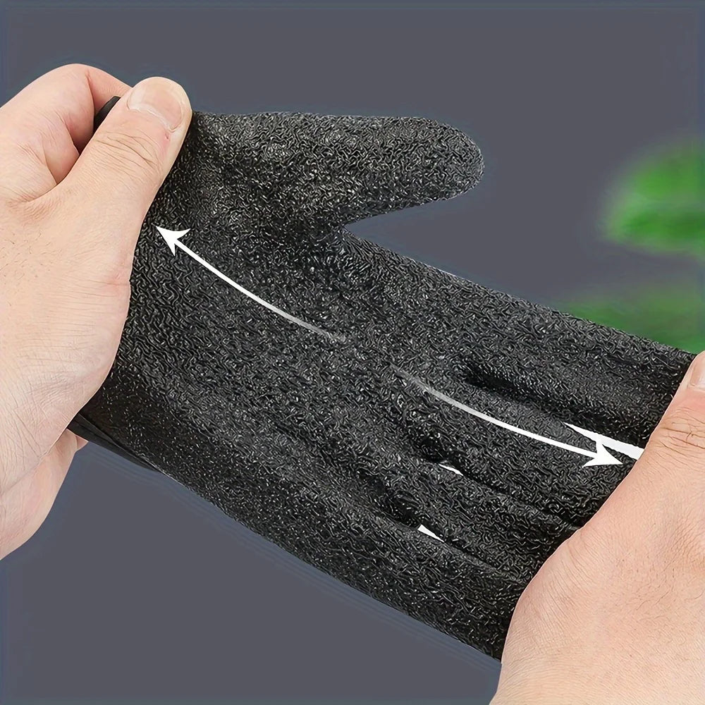 1 Pair Non-Slip Fishing Gloves with Lanyard, Waterproof Saltwater Fishing Gloves-Fishing-Specific Design, Essential Fishing Gear