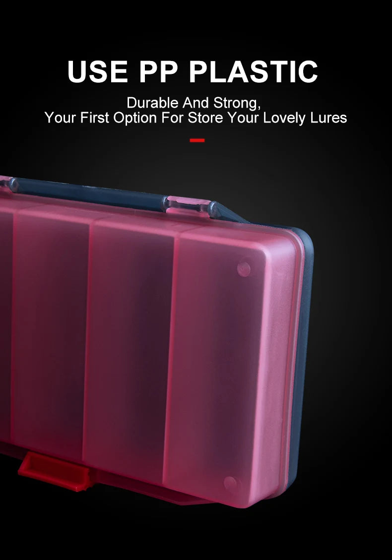 Kingdom Fishing Tackle Box Fish Lures Hooks Baits Compartments Storage Case Box Fishing Tackle Box for Pesca Fishing Accessories