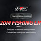 120M Fluorocarbon Coating Fishing Line 0.20mm-0.60mm 7.15LB-45LB Carbon Fiber Leader Line Fishing Lure Wire Sinking Line Japan