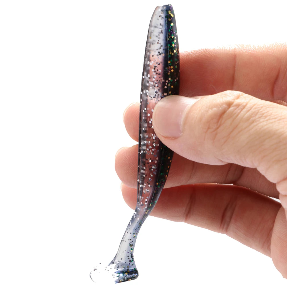 10PCS Soft Lure 5.5cm 7cm 10cm T Tail Worm 3PCS Jigging Head Hook 3g 5g 10g Metal Jig Carp Fishing Pesca Swimbait Gear Kit Bait