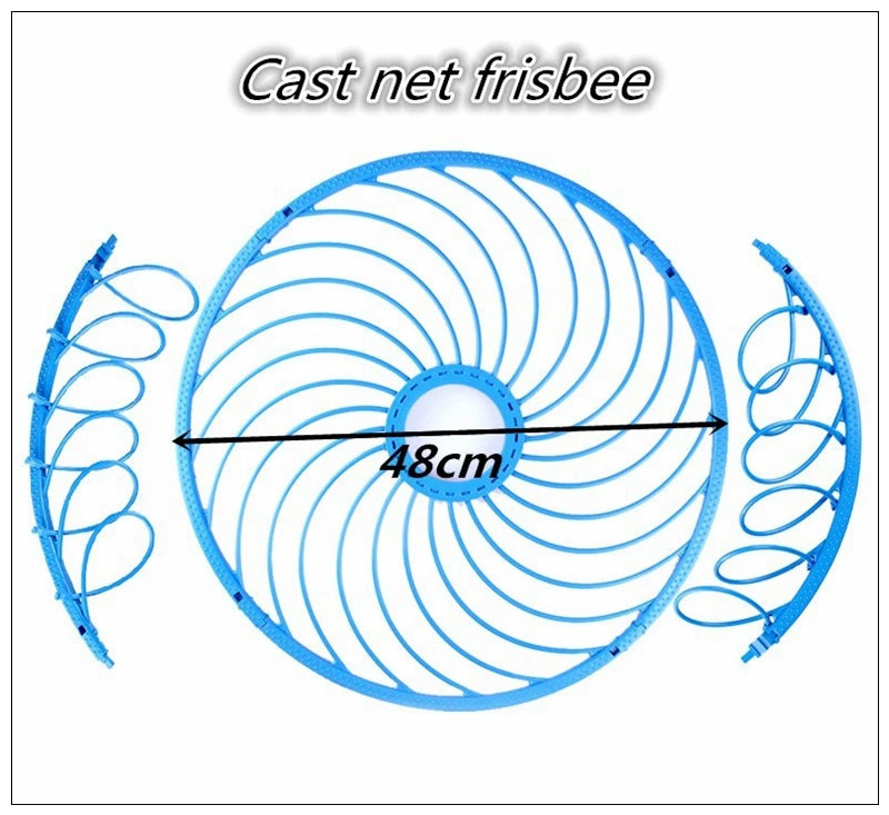 Finefish Cast Net Catch Fishing  Net Small Mesh American Style Throw Network Outdoor Hunting Tool