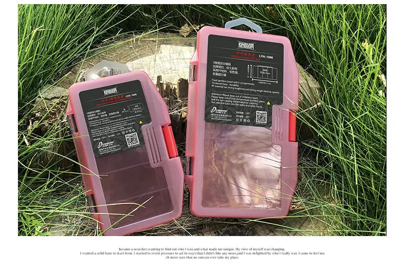 Kingdom Fishing Tackle Box Fish Lures Hooks Baits Compartments Storage Case Box Fishing Tackle Box for Pesca Fishing Accessories