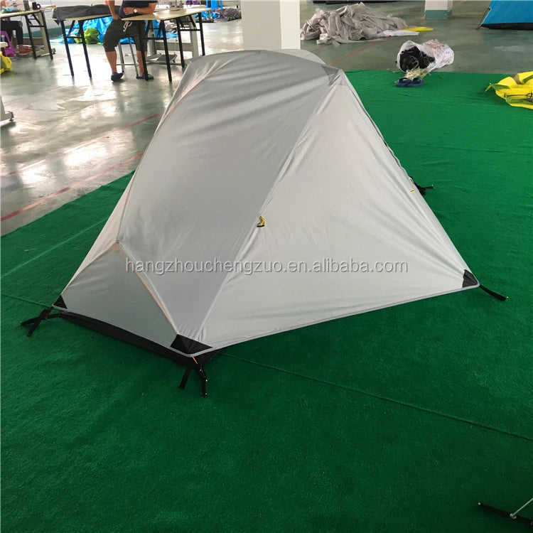 Waterproof and Windproof 1 Person Tent, Camping Tent,Aluminum Pole Backpacking Tent Can Be Cot Bed Tent Not Include the Bed