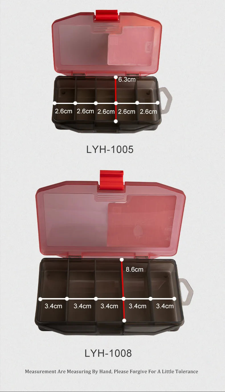 Kingdom Fishing Tackle Box Fish Lures Hooks Baits Compartments Storage Case Box Fishing Tackle Box for Pesca Fishing Accessories