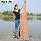 Finefish Cast Net Catch Fishing  Net Small Mesh American Style Throw Network Outdoor Hunting Tool