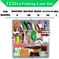 Fishing Lure Kit Soft and Hard Bait Set Gear Layer Minnow Metal Jig Spoon For Bass Pike Crank Tackle Accessories with Box
