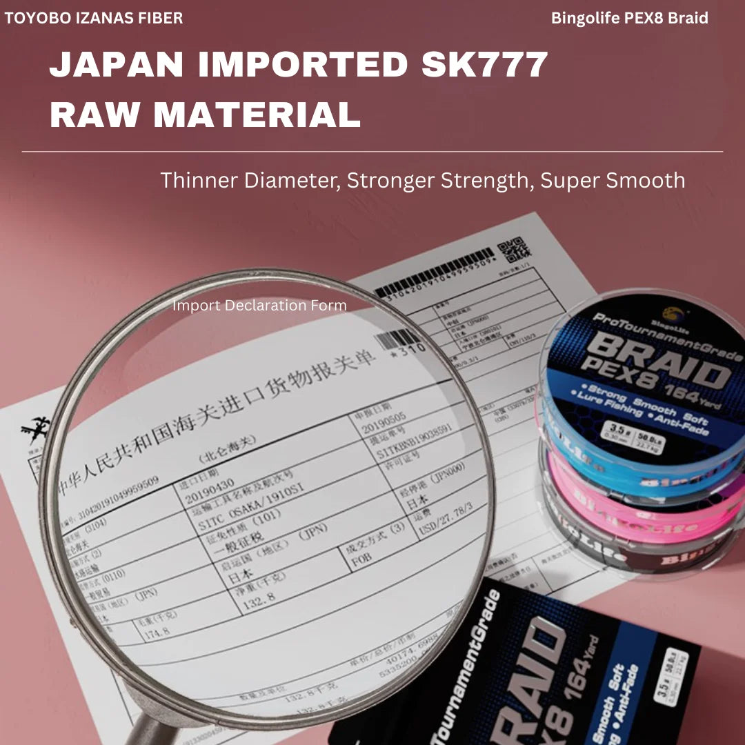 Pink Color Braid Line PEX8 Japanese UHMWPE  Material Anti-Fade Durable Strong Wear-Resistant Freshwater PE Dyneema Fishing Line