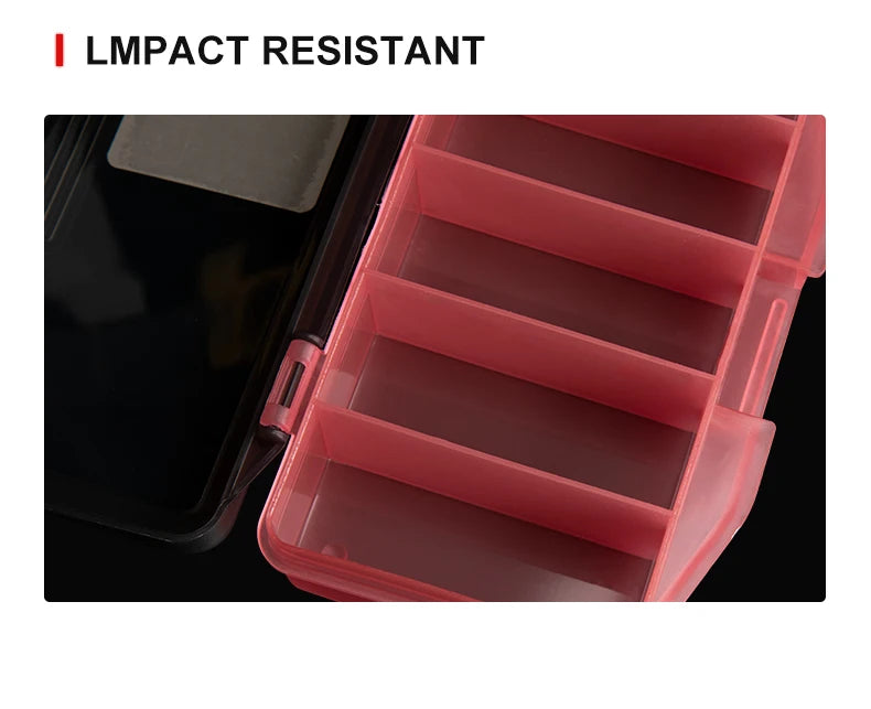 Kingdom Fishing Tackle Box Fish Lures Hooks Baits Compartments Storage Case Box Fishing Tackle Box for Pesca Fishing Accessories