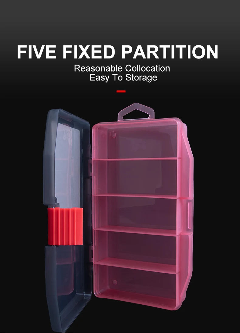 Kingdom Fishing Tackle Box Fish Lures Hooks Baits Compartments Storage Case Box Fishing Tackle Box for Pesca Fishing Accessories