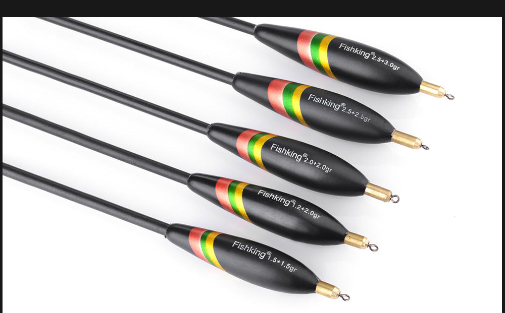 5 pieces of outdoor fishing gear accessories for fishing float with lead shirt wood, large buoyancy, and thickened tail