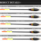 5 pieces of outdoor fishing gear accessories for fishing float with lead shirt wood, large buoyancy, and thickened tail