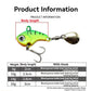 Fishing Lure Set 5pcs Wobble Rotating Metal VIB Vibration Bait Spinner Spoon Jig Sea Lures Artificial Hard Baits Sequins Tackle