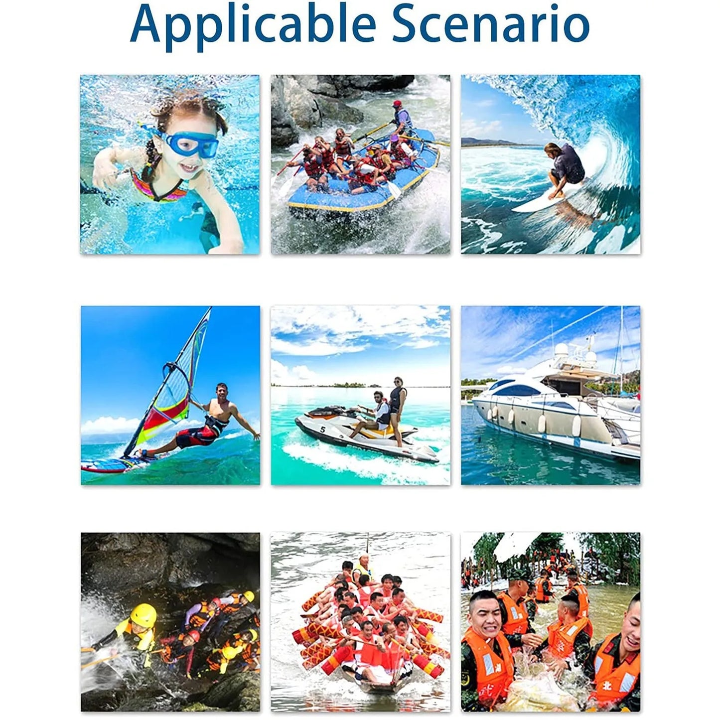 Adults Life Jacket Aid Vest Kayak Ski Buoyancy Fishing Watersport Outdoor, Great for Any Water Sports Boating Skiing Surfing