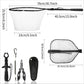 Fishing Tool Kit Fishing Net with Pliers Hook Remover Fish Gripper for Kayak Durable Foldable Fishing Tool Accessories Man Gifts