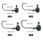 5pcs Fishing Hooks 2.8g 3.5g 4.6g 7g Ned Mushroom Head Jig Sharp Barbed Hook For Soft Worm Lures Jigging Fishing Tools