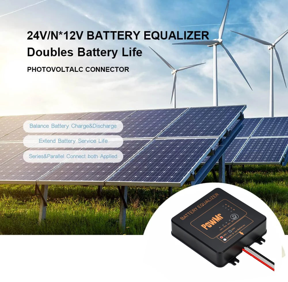Battery Equalizer 24V 48V Batteries Voltage Balance Li-ion Lead Acid Battery Connected in Parallel for Solar Controller Inveters