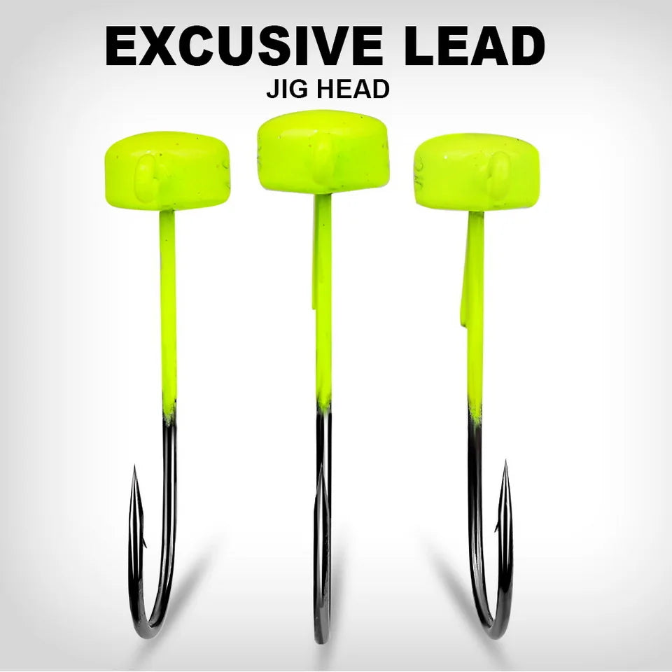 5pcs Fishing Hooks 2.8g 3.5g 4.6g 7g Ned Mushroom Head Jig Sharp Barbed Hook For Soft Worm Lures Jigging Fishing Tools