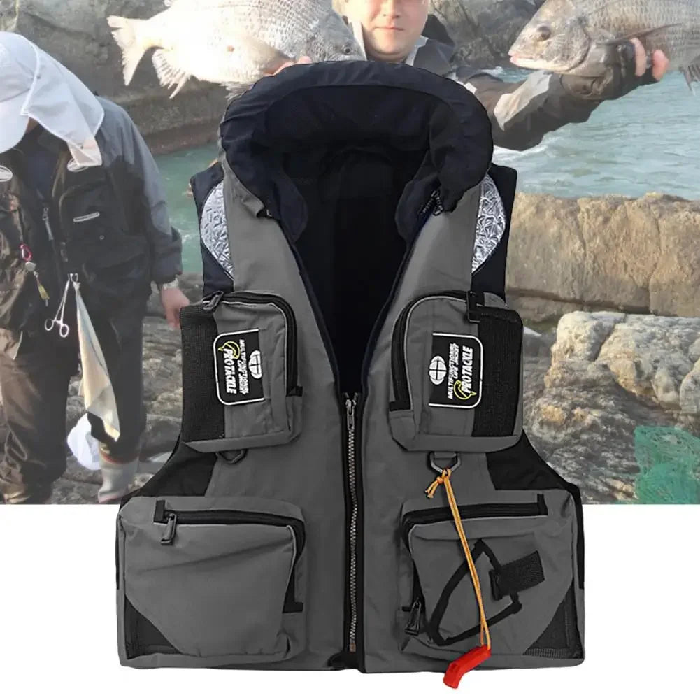 Swimming Vest Exquisite Waterproof Detachable for Water Surfing Life Vest Fishing Life Vestwith To Store Fishing Tackles