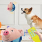 Cartoon Pig Active Moving Pet Plush Toy Washable Talking Moving Dog Ball Toy Pet Bouncing Balls for Dogs Cats