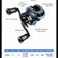 SEASIR Cast-X Baitcasting Reel 7.3:1 HS Gear Ratio Aluminum Double Spool Carbon Grip Metal BFS Micro Fresh Seawater Fishing Coil