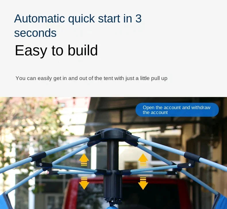 Portable Ice Fishing Shelter Easy Set-up Waterproof  Windproof Winter Tent for Outdoor Camping Hiking Cold Weather Protection