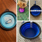 Portable Pet Food Bowl  Durable TPR Bowl  Cat and Dog Food Pet Silicone Collapsible Bowl Portable Travel Outdoor Water Food Bowl