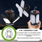 Solar Camping Light，USB/Solar Recharge Portable Lamp with 2000mAh Battery 6 Lighting Modes Outdoor Portable Hanging Tent Light