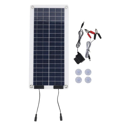 Polycrystalline 100W Solar Panel with Controller 18V Solars Charging Plate Outdoor Camping Power Station Powerful Solar Panels