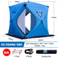 Easy Set-up Winter Fishing Tent Ice Fishing Tent Portable Ice Fishing Shelter Waterproof & Windproof Winter Fishing Equipment