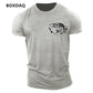 Outdoor Fishing Clothing Men's T-Shirts Short Sleeve Fish Print O-Neck Fitness Sports Tops Summer Beach Casual O-Neck Male Tees