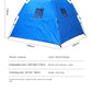 Portable Ice Fishing Shelter Easy Set-up Waterproof  Windproof Winter Tent for Outdoor Camping Hiking Cold Weather Protection