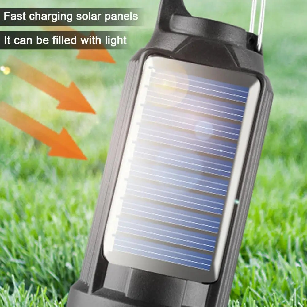 Solar Powered Camping Light Portable Led Camping Light Super Bright Solar Lantern for Emergency Waterproof Rechargeable Tent