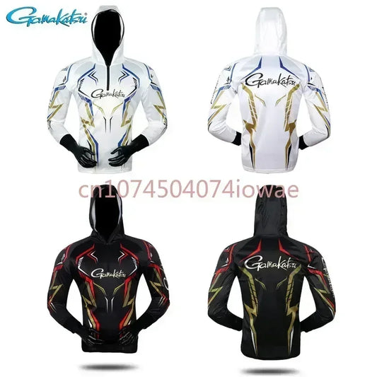 Fishing Clothing Long Sleeve Summer Quick-Drying Clothes Breathable Anti-UV Sun Protection Shirt Hooded Fishing Jacket