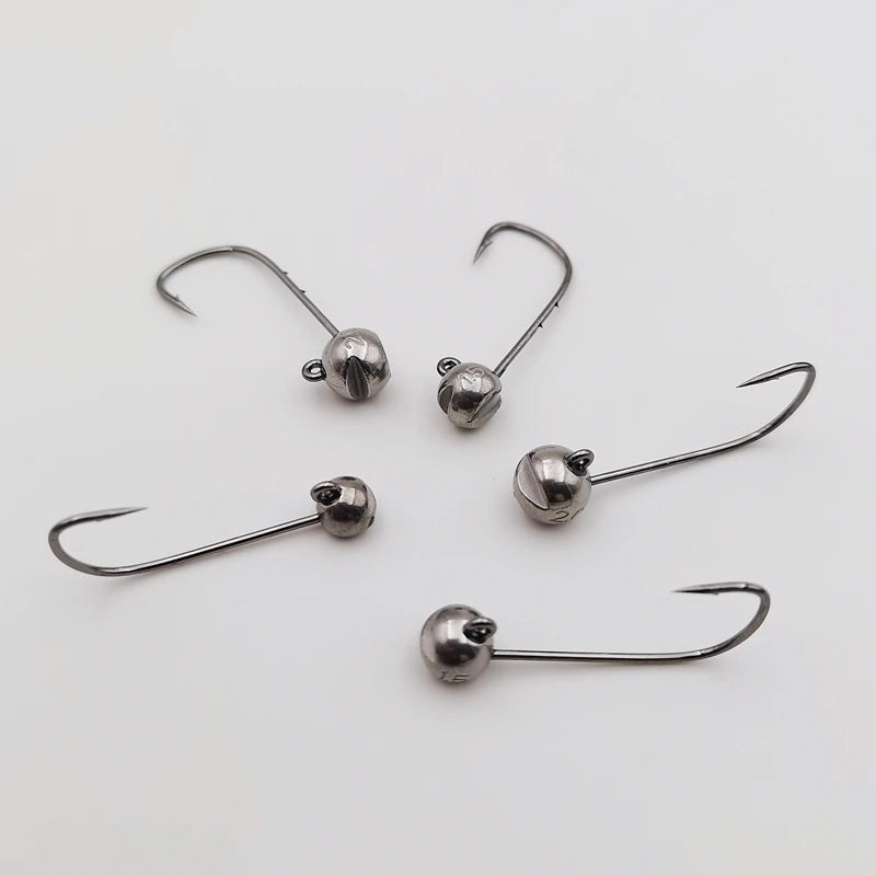 Mr JigginG Tungsten Jig Head 1g 1.5g 2g 2.5g 3g 3.5g 5.3g 7g 10g 14g Worm Hook for Soft Lure Tackle Fishing Accessories
