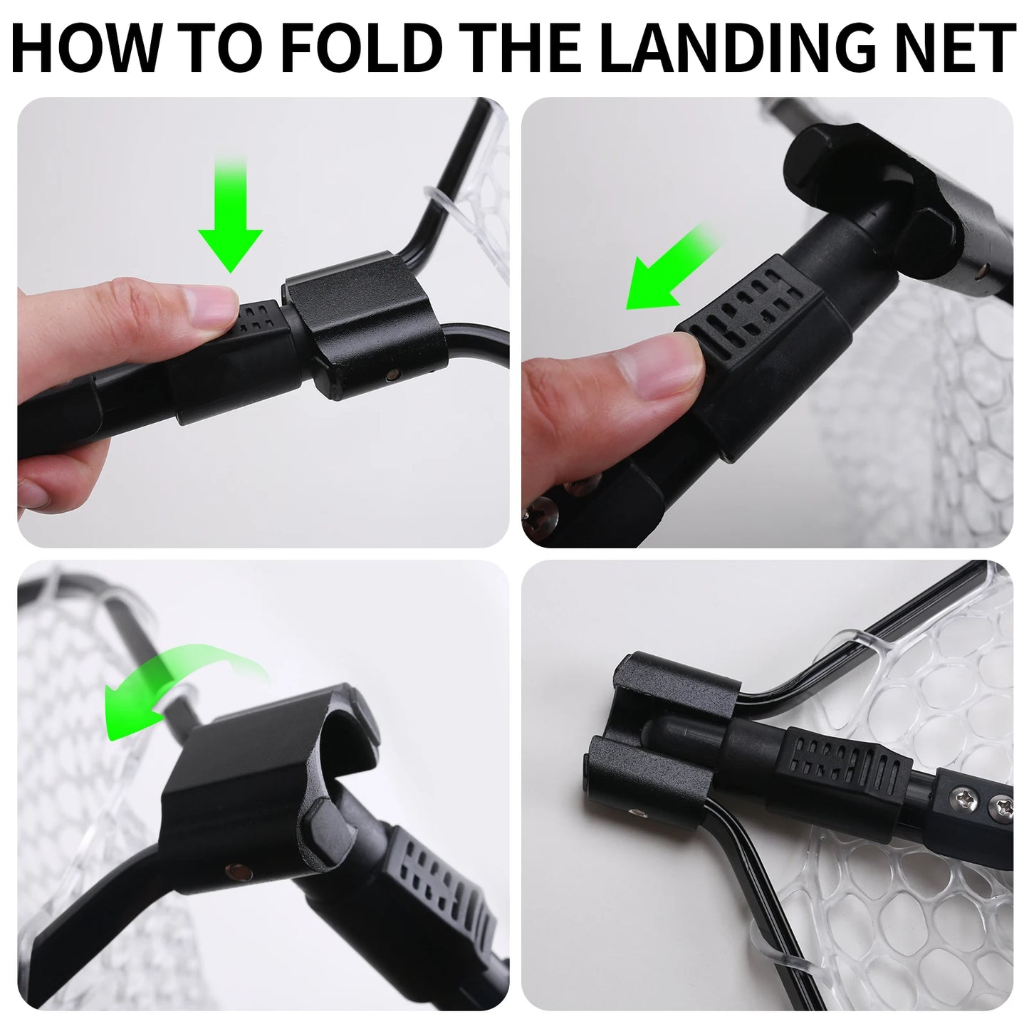 Fishing Tool Kit Fishing Net with Pliers Hook Remover Fish Gripper for Kayak Durable Foldable Fishing Tool Accessories Man Gifts