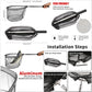 Fishing Landing Net Aluminum Alloy Durable Telescoping Extend to 190cm/130cm/55cm Folding Mesh Safe Fish Catching Releasing
