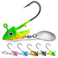 1pc Jig Head 7.5g 10.5g 15g Fishing Lures Sinking Rotating Sequin Metal Spoons Fishing Hooks Jigging Jigs Fishhook Baits Tackle