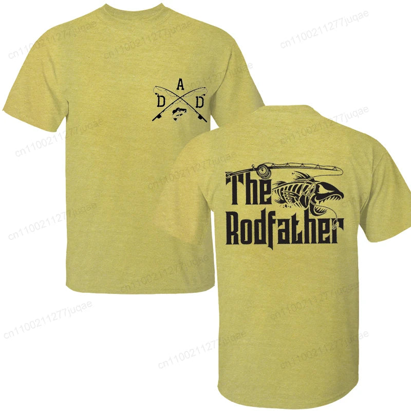 Men's Clothing Funny Fishing Shirt for Dad Print TShirt Fisherman Tee with Dad Joke Funny Tees Fashion Graphic Tshirts Clothing
