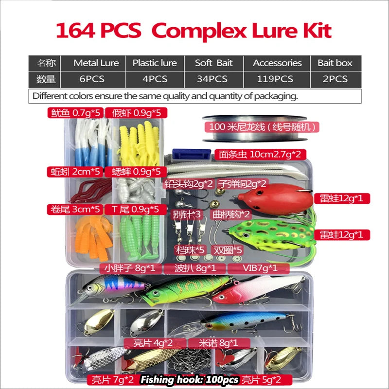 1.2M Fishing Rod Full Kits Telescopic Sea Spinning Reel Lure Set Travel Fishing Gear Baits Accessories Bag Beginner 6 Options