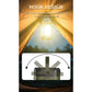 Solar powered outdoor portable camping light, solar rechargeable foldable lighting, large capacity multifunctional tent light