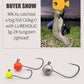 Tungsten Jig Head 0.6g 0.8g 1g 1.5g 2g 2.5g 3g 5g Ajing Finesse Micro Hook With Mustad Lure Fishing Worm Hook for Soft Lure