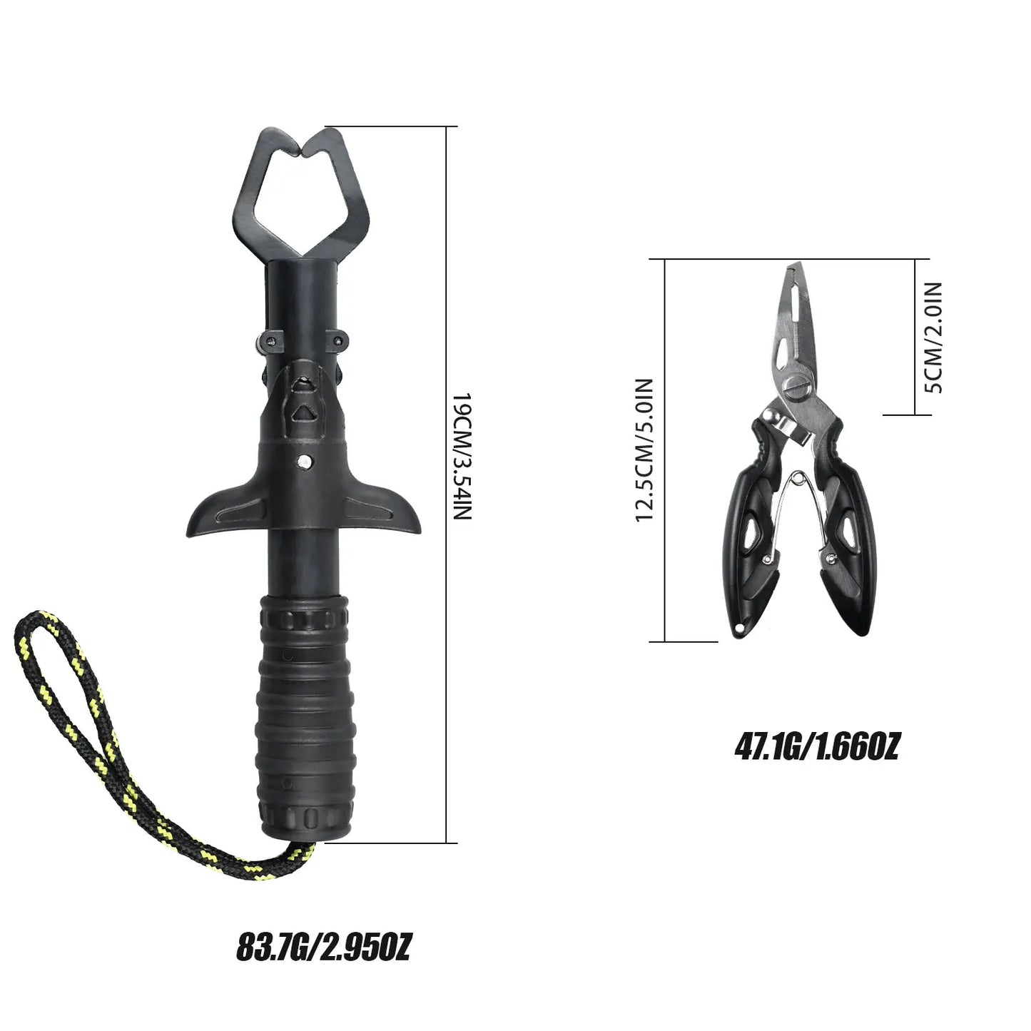 Fishing Rod Reel Set with Fishing Gear Bag Fish Controller Fishing Line Fishing Pliers - Complete Fishing Equipment Kit