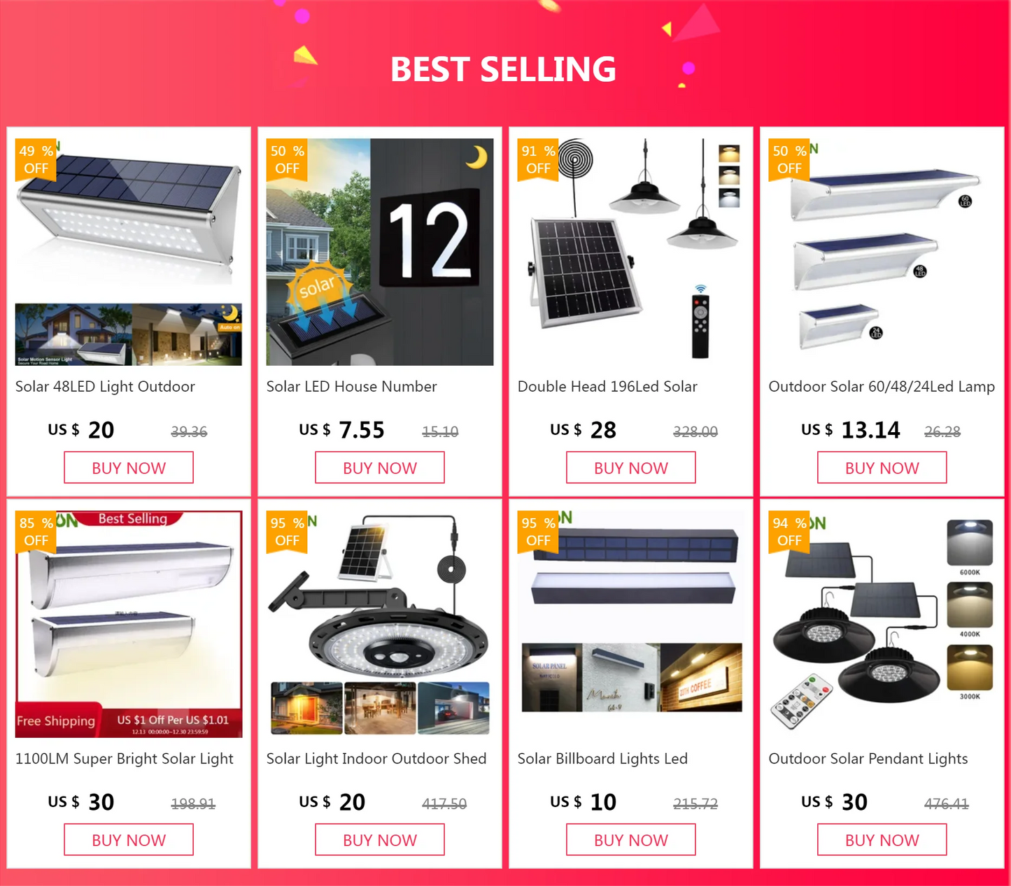 Solar LED Camping Lantern Light Outdoor Waterproof Emergency Rechargeable Multifunctional Portable Tent Flashlight