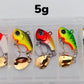 Fishing Lure Set 5pcs Wobble Rotating Metal VIB Vibration Bait Spinner Spoon Jig Sea Lures Artificial Hard Baits Sequins Tackle
