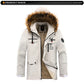 New Winter Men Outwear Fleece Warm Removable Hooded Hiking Jacket Men Outdoor Windproof Casual Fashion Jacket Coat Male Clothing